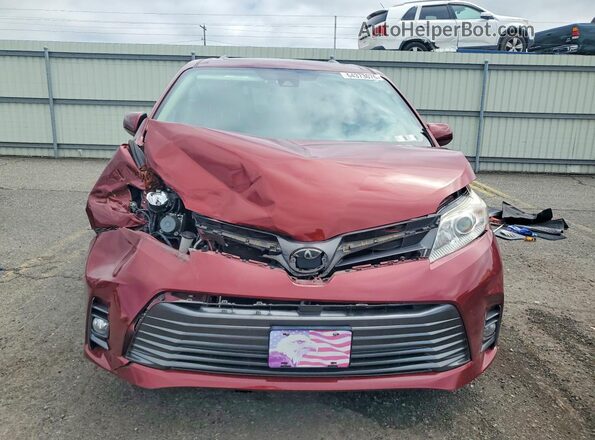 5TDYZ3DCXJS957328 2018 TOYOTA SIENNA Maroon Դիմացի տեսք