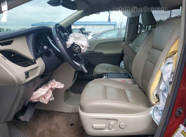 5TDYZ3DCXJS957328 2018 TOYOTA SIENNA Maroon Սալոնի դիմացի տեսք