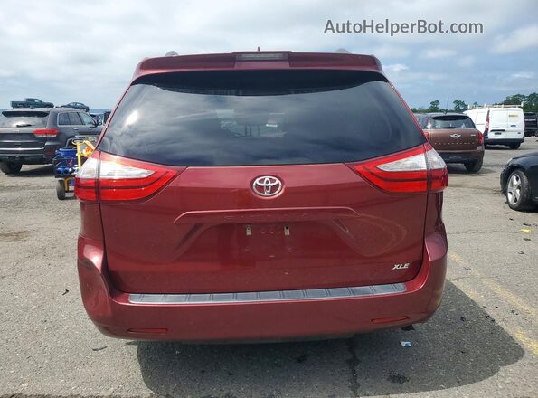 5TDYZ3DCXJS957328 2018 TOYOTA SIENNA Maroon Հետևի տեսք