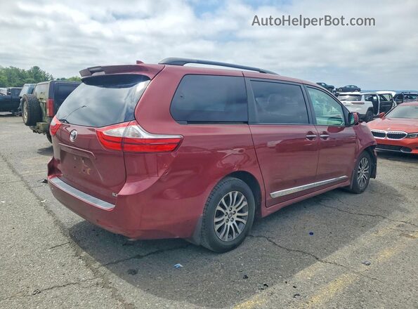 5TDYZ3DCXJS957328 2018 TOYOTA SIENNA Maroon Հետևի աջ