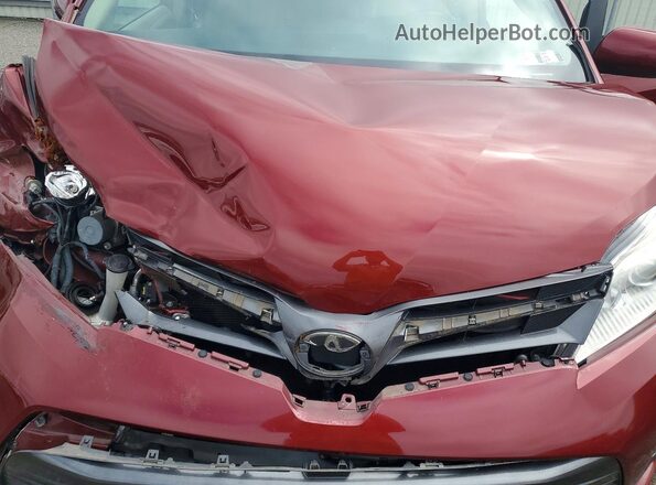 5TDYZ3DCXJS957328 2018 TOYOTA SIENNA Maroon Շարժիչի բաժամունքի տեսք
