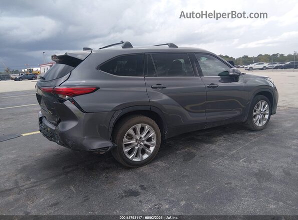 5TDYZRAH0MS535026 2021 TOYOTA HIGHLANDER Gray უკანა მარჯვენა
