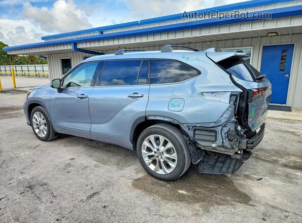 5TDYZRAH1LS015612 2020 TOYOTA HIGHLANDER Blue Հետևի ձախ