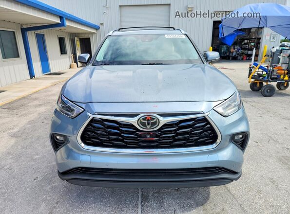 5TDYZRAH1LS015612 2020 TOYOTA HIGHLANDER Blue Դիմացի տեսք