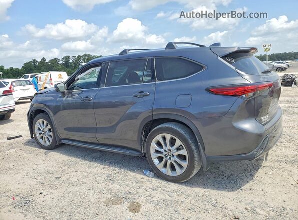 5TDYZRAH4LS025695 2020 TOYOTA HIGHLANDER Gray Հետևի ձախ