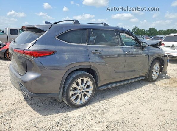 5TDYZRAH4LS025695 2020 TOYOTA HIGHLANDER Gray Հետևի աջ