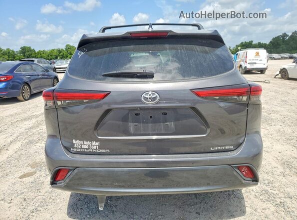 5TDYZRAH4LS025695 2020 TOYOTA HIGHLANDER Gray Հետևի տեսք