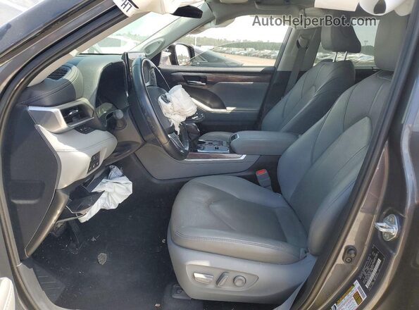 5TDYZRAH4LS025695 2020 TOYOTA HIGHLANDER Gray Սալոնի դիմացի տեսք
