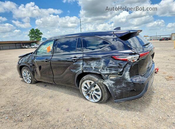 5TDYZRAH6LS003519 2020 TOYOTA HIGHLANDER Black Trasero izquierdo