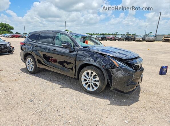 5TDYZRAH6LS003519 2020 TOYOTA HIGHLANDER Black Delantero derecho