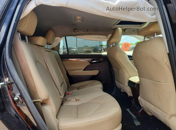 5TDYZRAH6LS003519 2020 TOYOTA HIGHLANDER Black Vista interior trasera