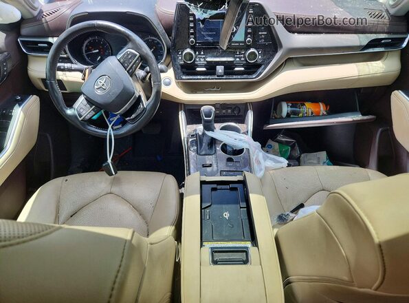 5TDYZRAH6LS003519 2020 TOYOTA HIGHLANDER Black Vista del salpicadero