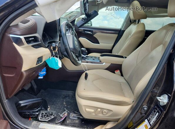 5TDYZRAH6LS003519 2020 TOYOTA HIGHLANDER Black Vista interior delantera