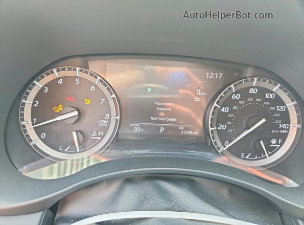 5TDYZRAH8LS021133 2020 TOYOTA HIGHLANDER Blue Widok zestawu wskaźników