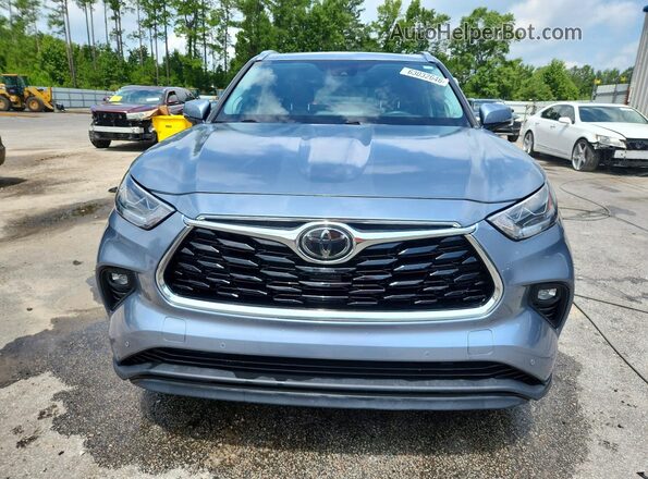 5TDYZRAH8LS021133 2020 TOYOTA HIGHLANDER Blue Widok z przodu
