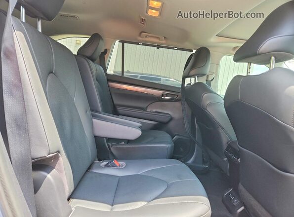 5TDYZRAH8LS021133 2020 TOYOTA HIGHLANDER Blue Widok wnętrza z tyłu