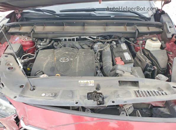 5TDYZRAH9MS522002 2021 TOYOTA HIGHLANDER Red Widok komory silnika