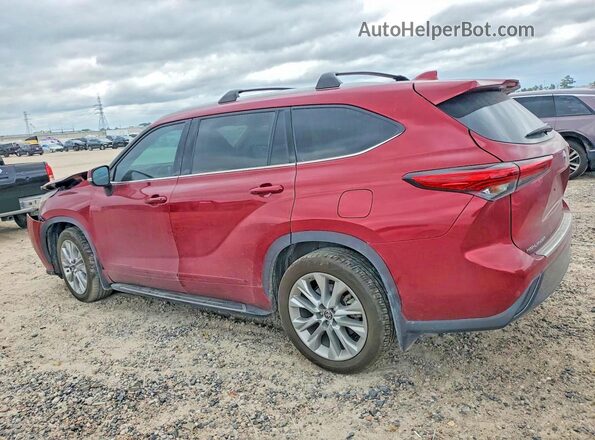 5TDYZRAH9MS522002 2021 TOYOTA HIGHLANDER Red Tył lewy