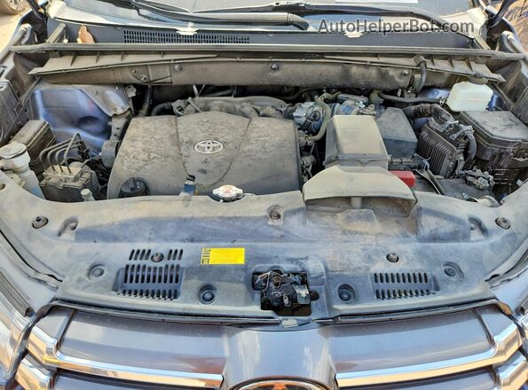 5TDYZRFH0KS338430 2019 TOYOTA HIGHLANDER Синий Вид подкапотного пространства