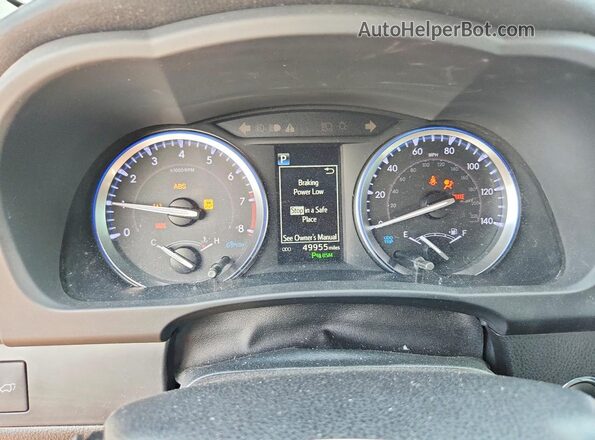 5TDYZRFH0KS338430 2019 TOYOTA HIGHLANDER Синий Вид щитка приборов