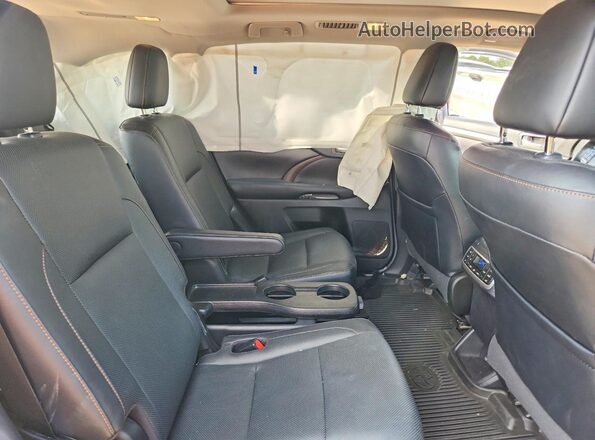 5TDYZRFH0KS338430 2019 TOYOTA HIGHLANDER Синий Вид задней части салона