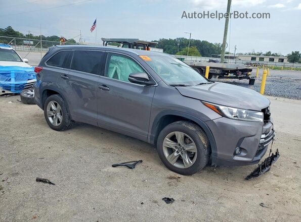 5TDYZRFH1HS225482 2017 TOYOTA HIGHLANDER Серый Передняя правая четверть