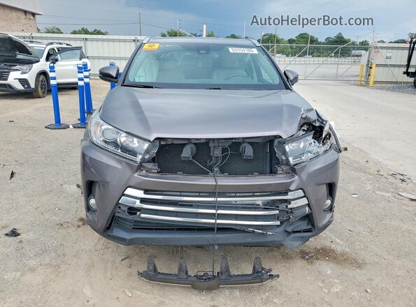 5TDYZRFH1HS225482 2017 TOYOTA HIGHLANDER Серый Вид спереди