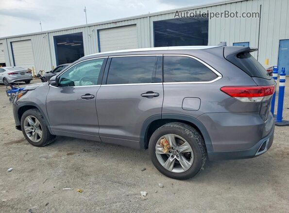 5TDYZRFH1HS225482 2017 TOYOTA HIGHLANDER Серый Задняя левая четверть