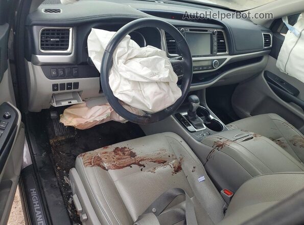 5TDYZRFH1HS225482 2017 TOYOTA HIGHLANDER Серый Вид панели приборов