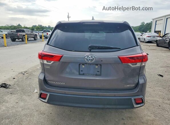 5TDYZRFH1HS225482 2017 TOYOTA HIGHLANDER Серый Вид сзади