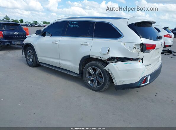 5TDYZRFH2HS218279 2017 TOYOTA HIGHLANDER White Tył lewy