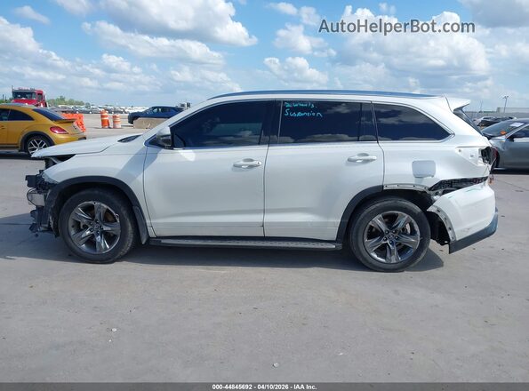 5TDYZRFH2HS218279 2017 TOYOTA HIGHLANDER White 