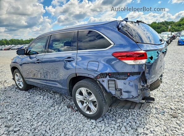 5TDYZRFH3HS196115 2017 TOYOTA HIGHLANDER Blue Tył lewy