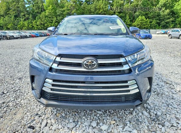 5TDYZRFH3HS196115 2017 TOYOTA HIGHLANDER Blue Widok z przodu