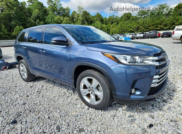 5TDYZRFH3HS196115 2017 TOYOTA HIGHLANDER Blue Przód prawy