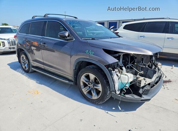 5TDYZRFH3KS319810 2019 TOYOTA HIGHLANDER Серый Передняя правая четверть