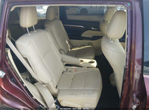 5TDYZRFH5HS193121 2017 TOYOTA HIGHLANDER Red VIN կոդի պիտակի տեսք