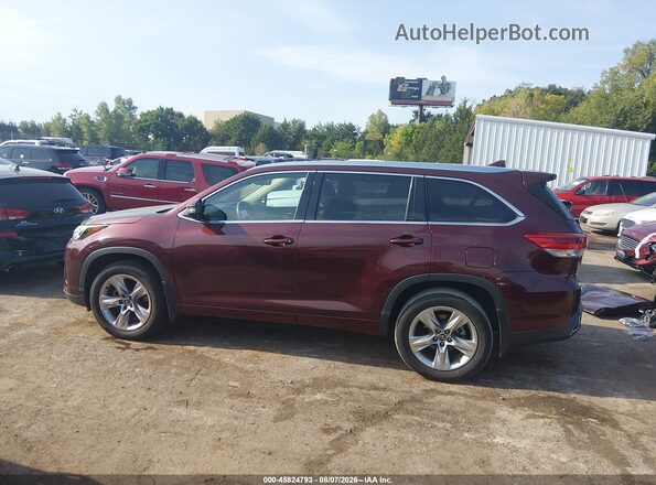 5TDYZRFH5HS193121 2017 TOYOTA HIGHLANDER Red 