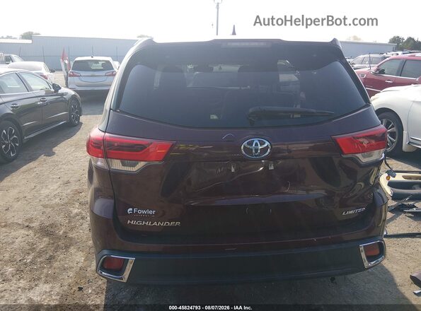 5TDYZRFH5HS193121 2017 TOYOTA HIGHLANDER Red 