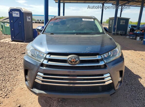 5TDYZRFH5JS250679 2018 TOYOTA HIGHLANDER Blue Вид спереду