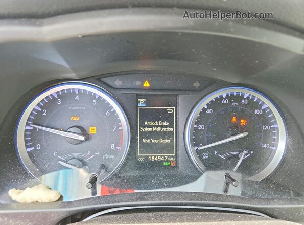 5TDYZRFH5JS253601 2018 TOYOTA HIGHLANDER Синий Вид щитка приборов