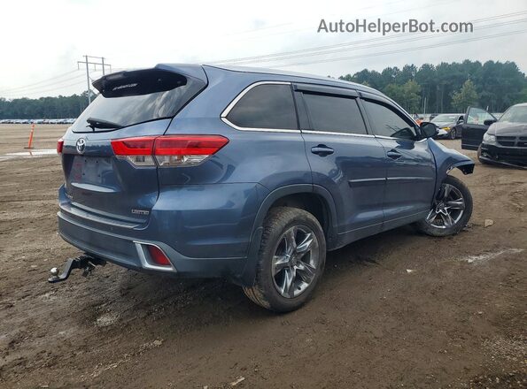 5TDYZRFH5JS253601 2018 TOYOTA HIGHLANDER Синий Задняя правая четверть
