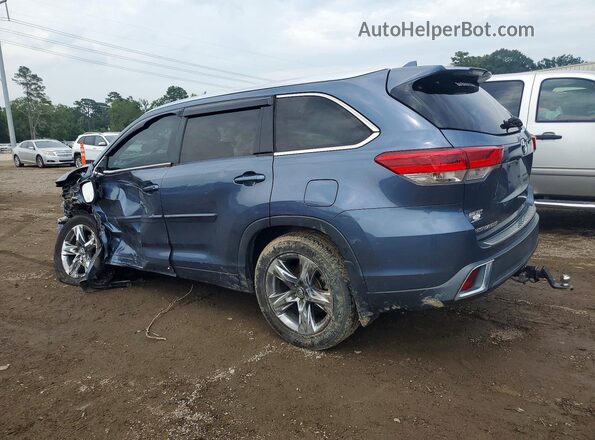 5TDYZRFH5JS253601 2018 TOYOTA HIGHLANDER Синий Задняя левая четверть