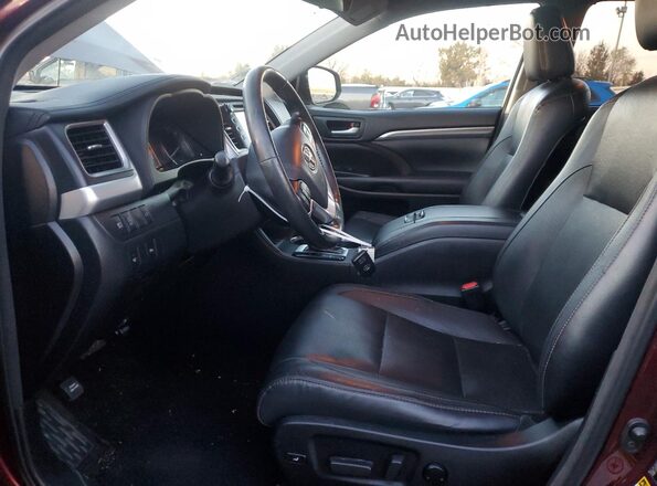 5TDYZRFH6JS245037 2018 TOYOTA HIGHLANDER Maroon 