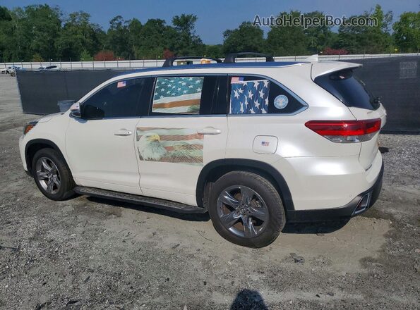 5TDYZRFH6JS283884 2018 TOYOTA HIGHLANDER White Trasero izquierdo