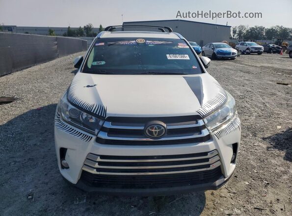 5TDYZRFH6JS283884 2018 TOYOTA HIGHLANDER White Vista frontal