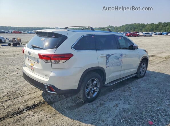 5TDYZRFH6JS283884 2018 TOYOTA HIGHLANDER White Trasero derecho