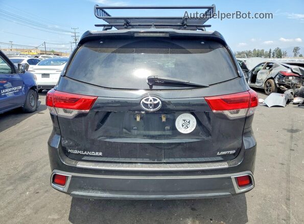 5TDYZRFH7HS227723 2017 TOYOTA HIGHLANDER Black უკანა ხედი