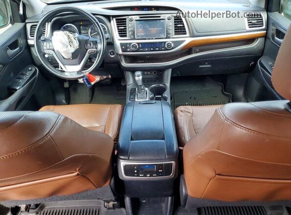 5TDYZRFH7HS227723 2017 TOYOTA HIGHLANDER Black წინა პანელის ხედი