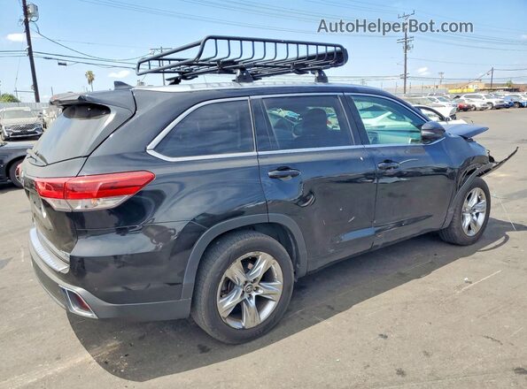 5TDYZRFH7HS227723 2017 TOYOTA HIGHLANDER Black უკანა მარჯვენა